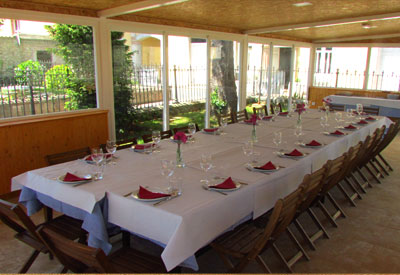 Sala de los cristasles del Hotel Palacio de Garaña